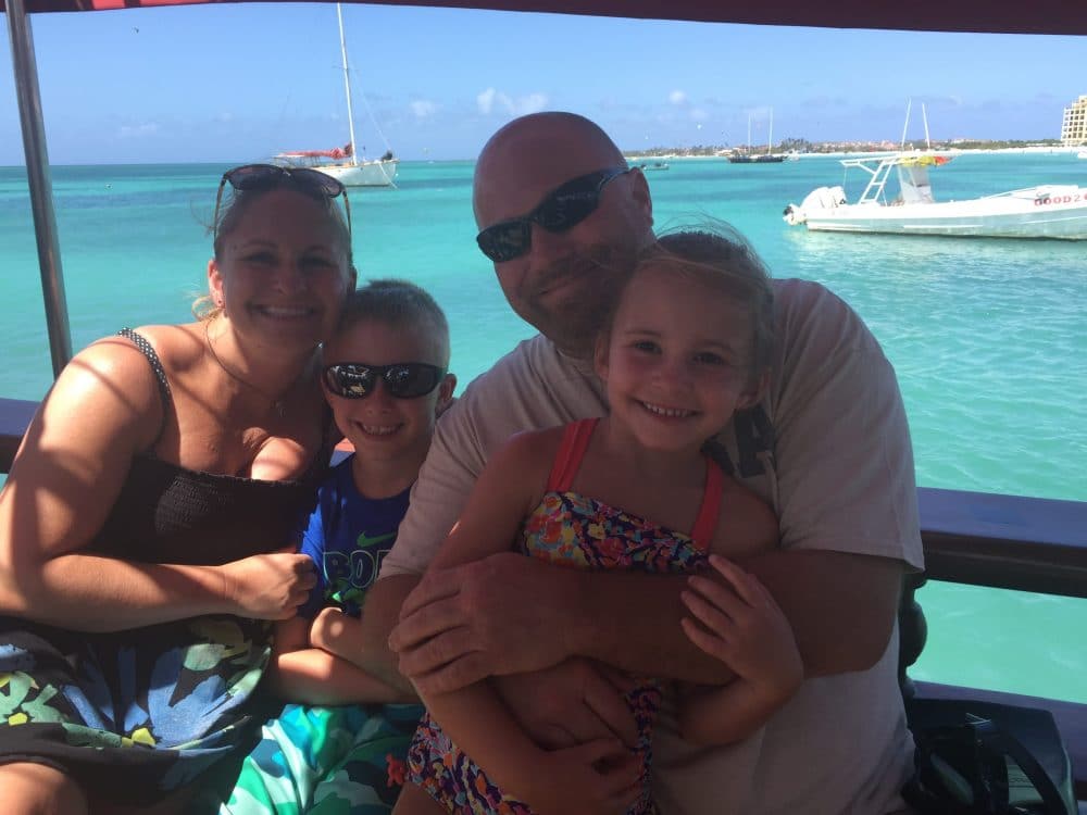 Kerry, Brady, Fred and Lily Tilton in Aruba - Nantucket Magazine